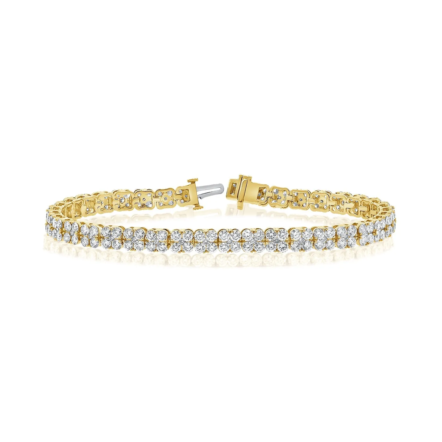 14k Gold & Diamond Tennis Bracelet - 7.17ct