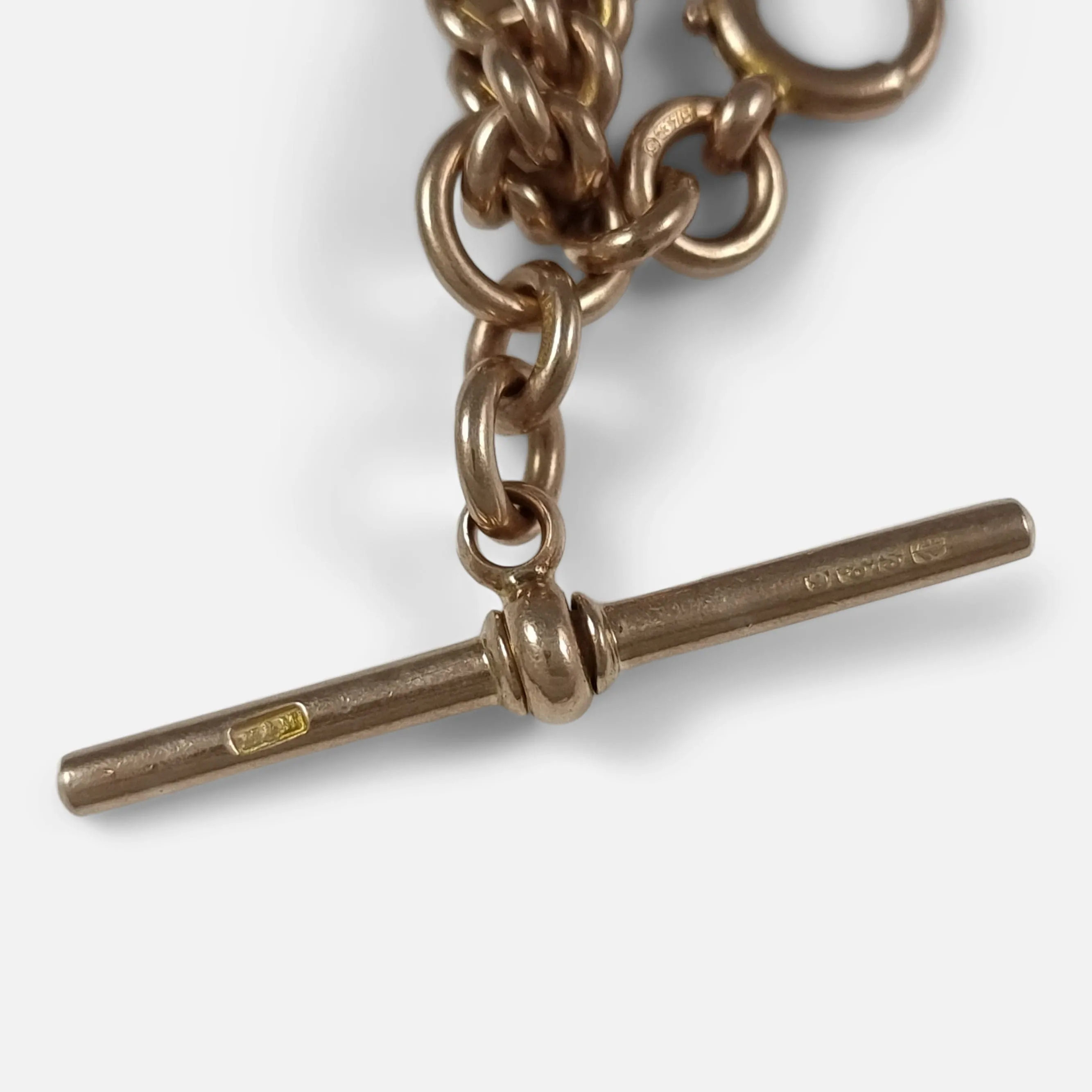 9ct Yellow Gold Albert Watch Chain - 38.9 grams