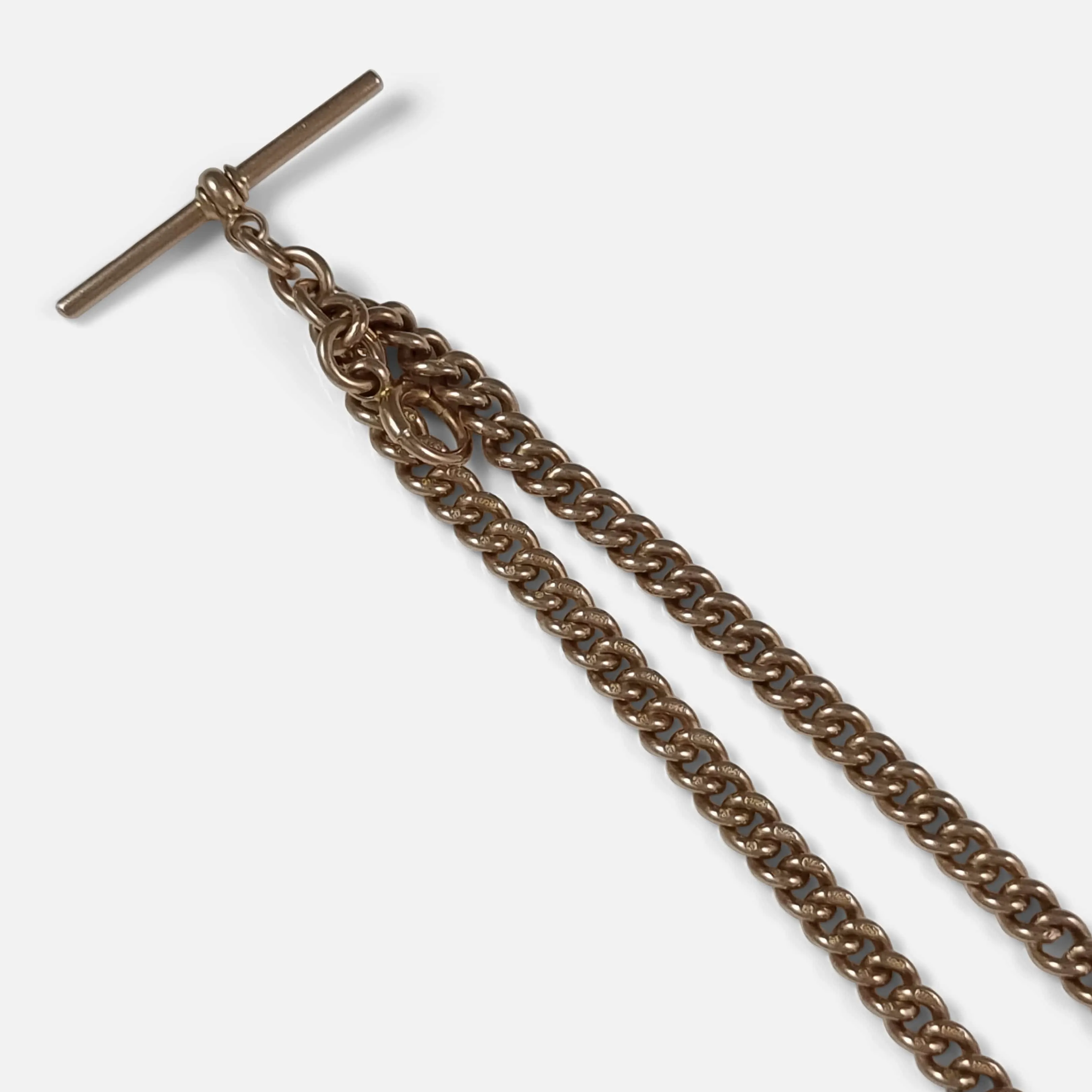 9ct Yellow Gold Albert Watch Chain - 38.9 grams