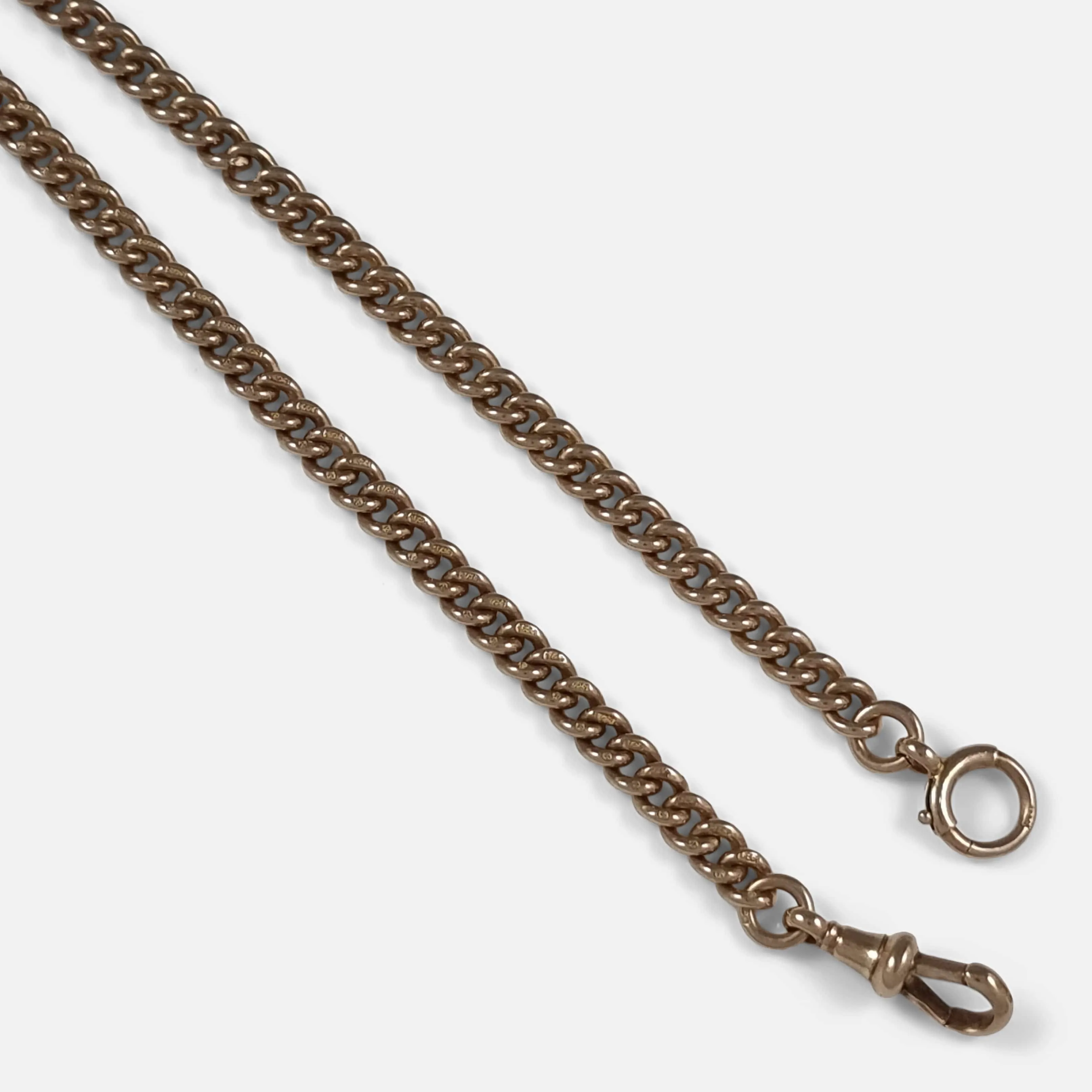 9ct Yellow Gold Albert Watch Chain - 38.9 grams