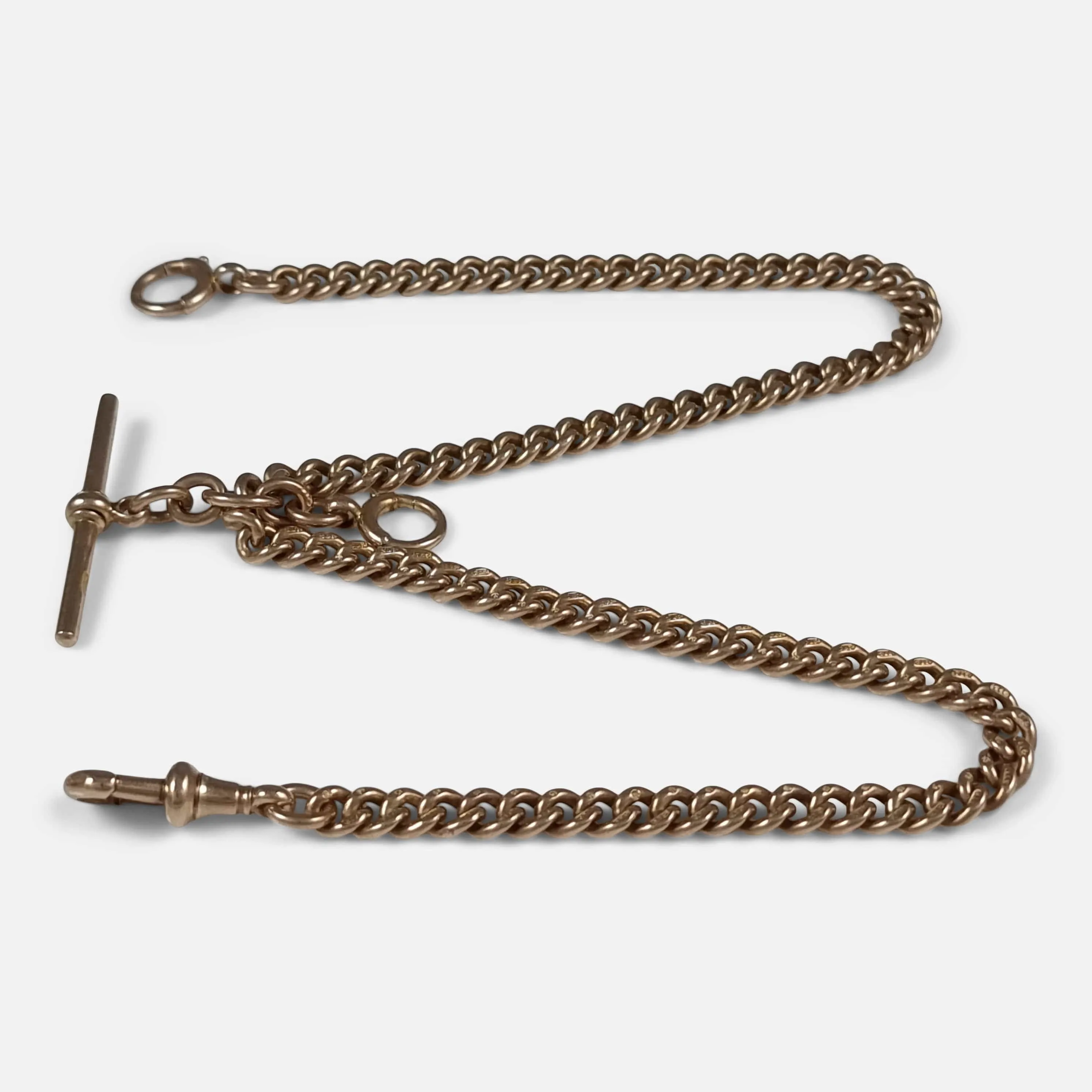 9ct Yellow Gold Albert Watch Chain - 38.9 grams