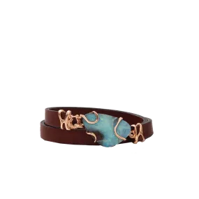 Afrodite Leather Wrap Bracelet