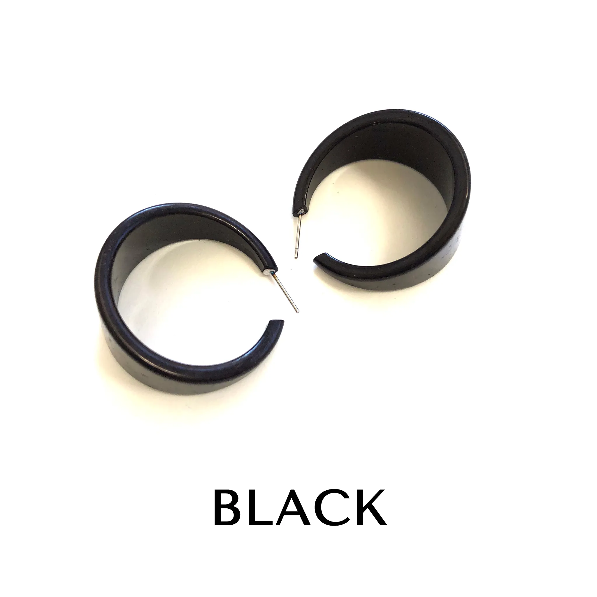 Bettie Lucite Hoop Earrings