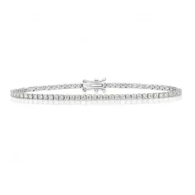 Diamond Jewellery 18ct Gold Tennis Bracelet BDQ703W/FG6