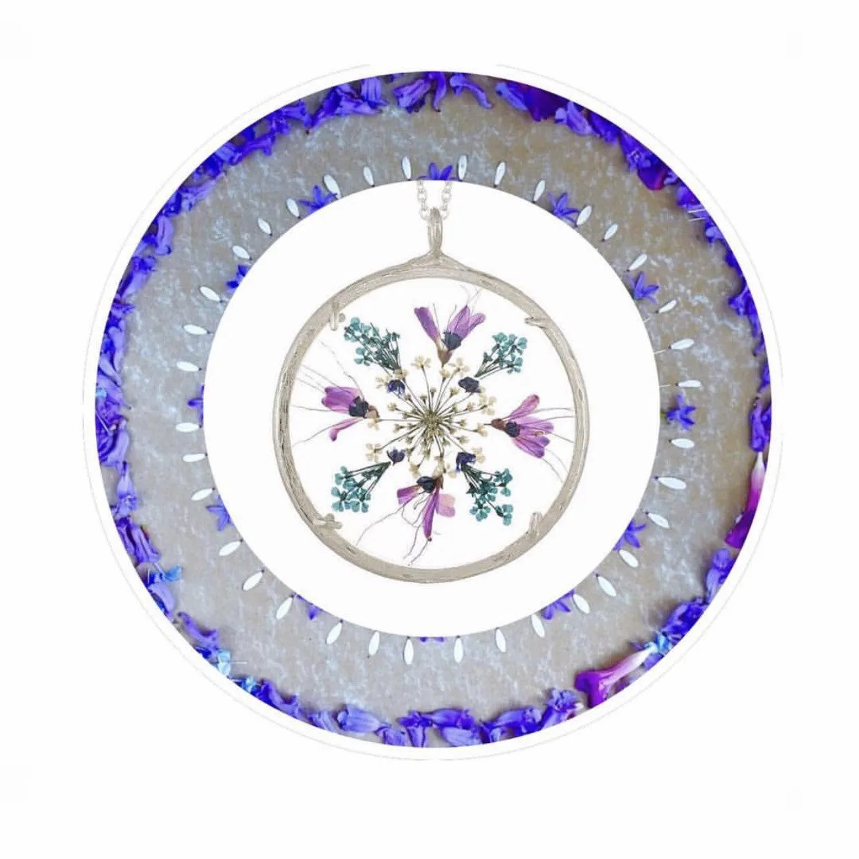 Extra Large Flower Mandala Necklace