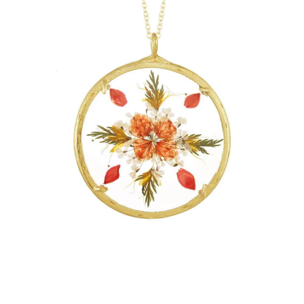 Extra Large Flower Mandala Necklace