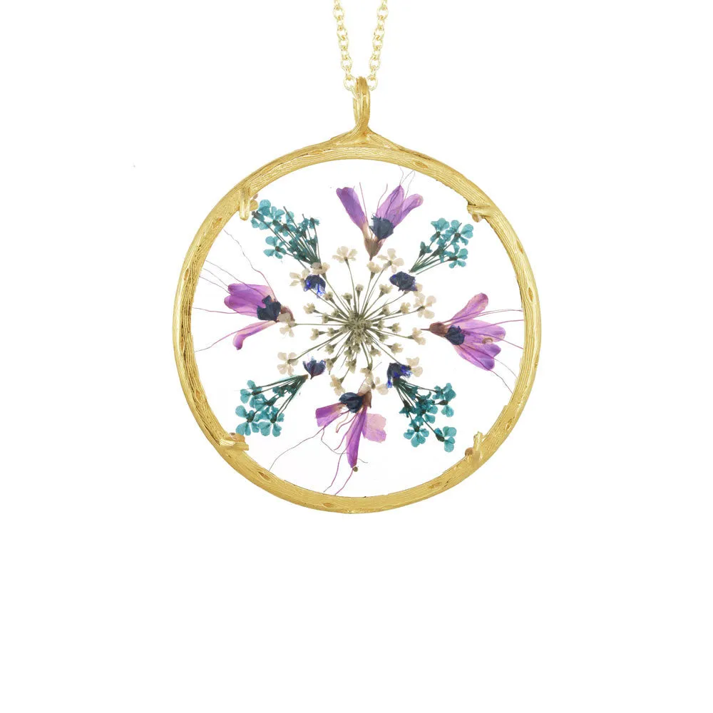 Extra Large Flower Mandala Necklace