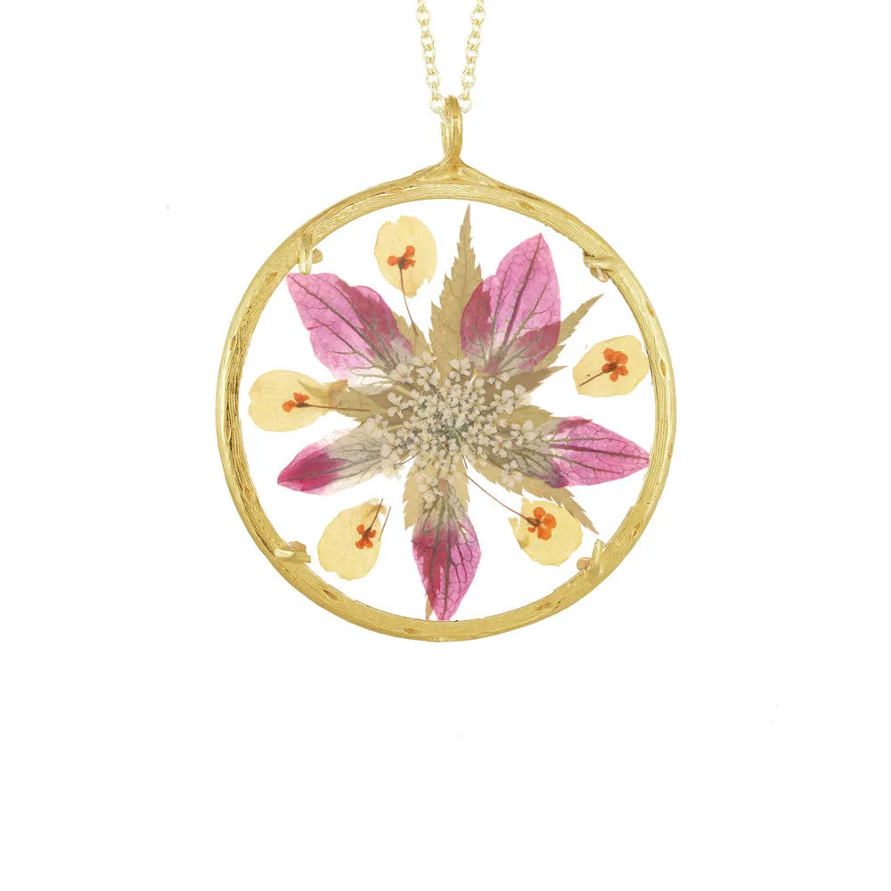 Extra Large Flower Mandala Necklace