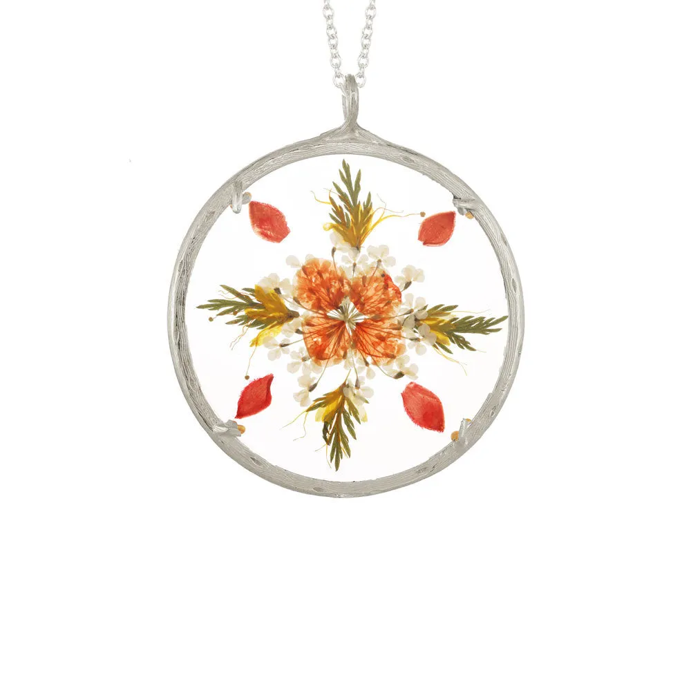 Extra Large Flower Mandala Necklace