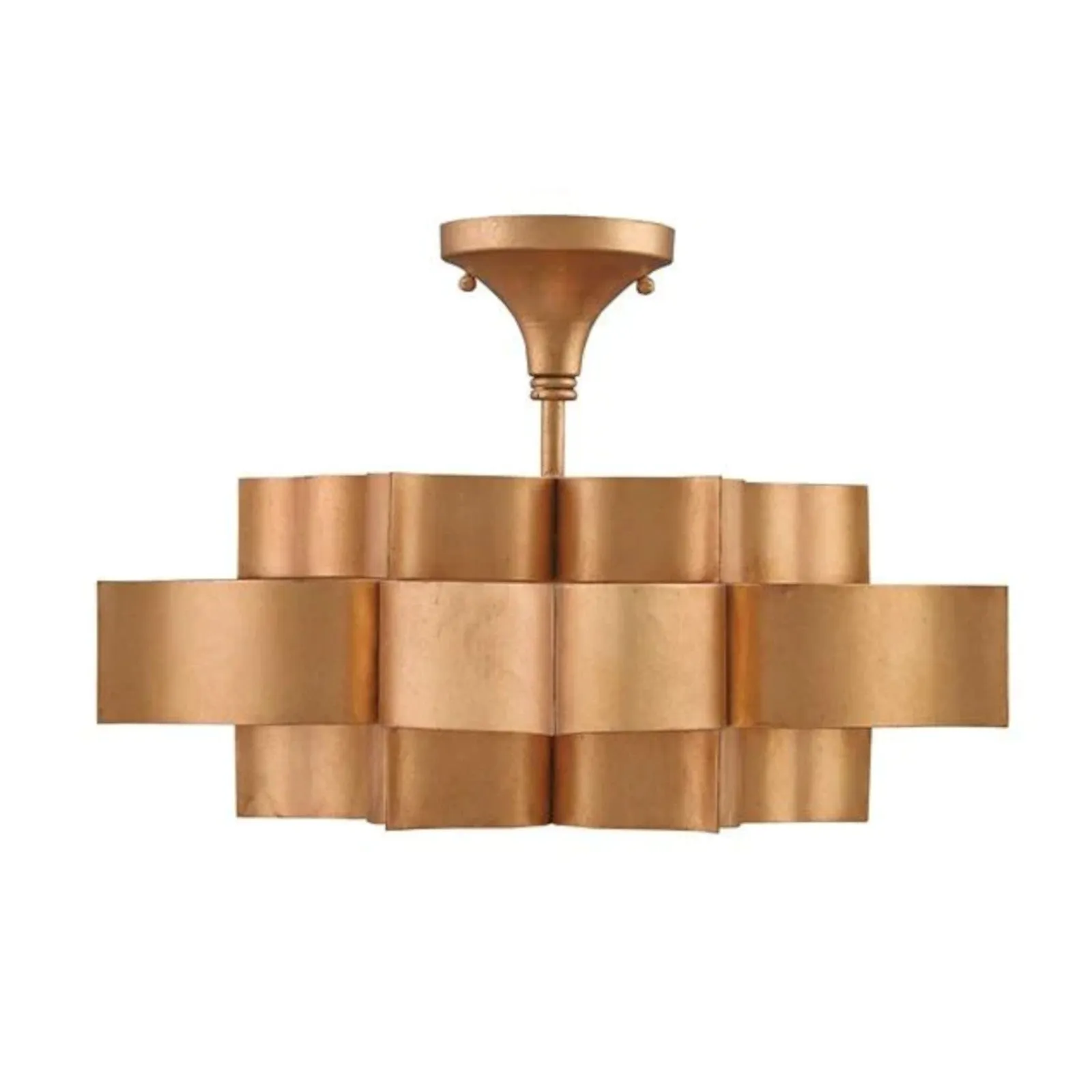 Grand Lotus Small Gold Chandelier