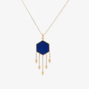Hexa Necklace in Lapis Lazuli