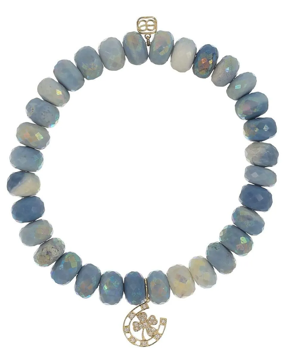 Horseshoe Blue Opal Bracelet