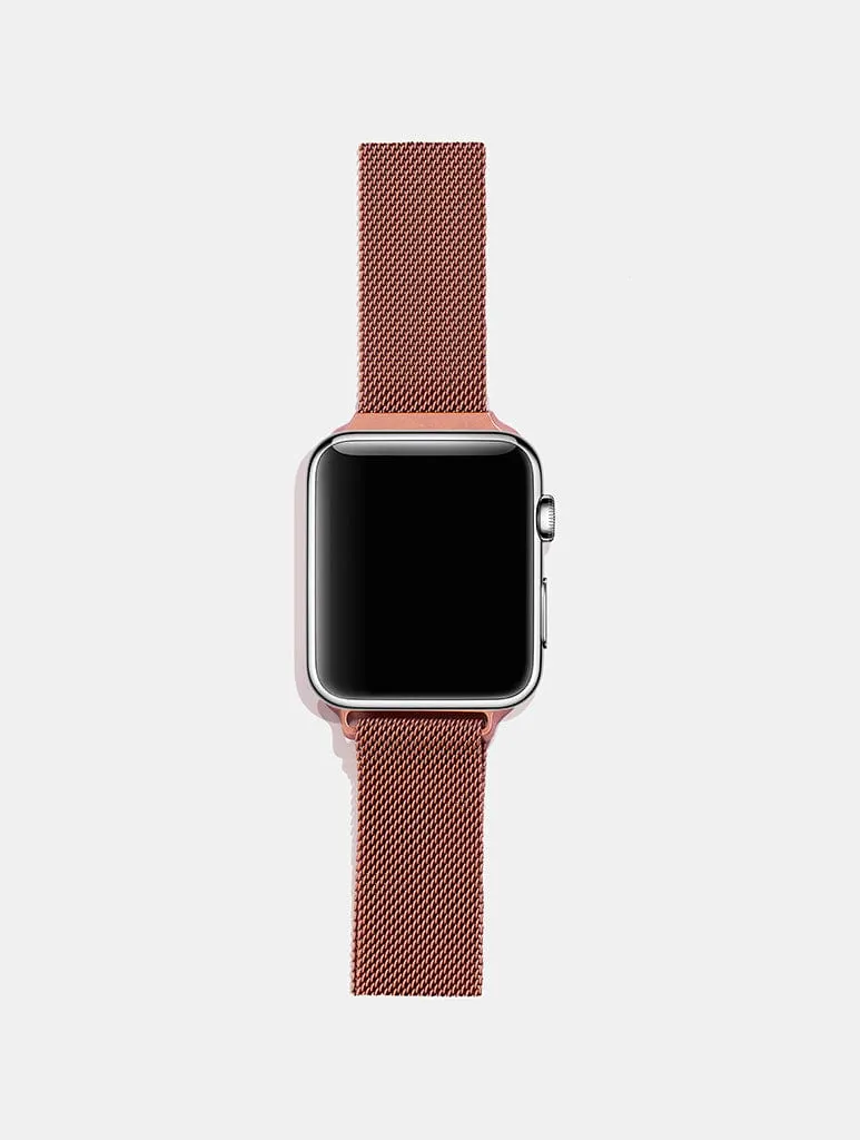 Magnetic Chain Apple Watch Strap - Rose Gold