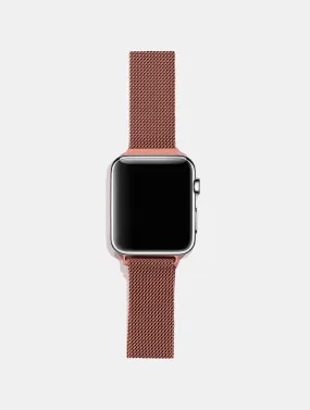 Magnetic Chain Apple Watch Strap - Rose Gold