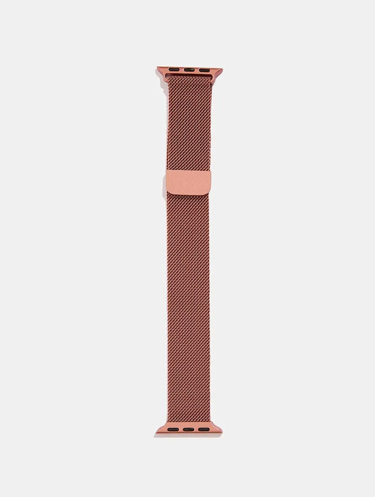 Magnetic Chain Apple Watch Strap - Rose Gold