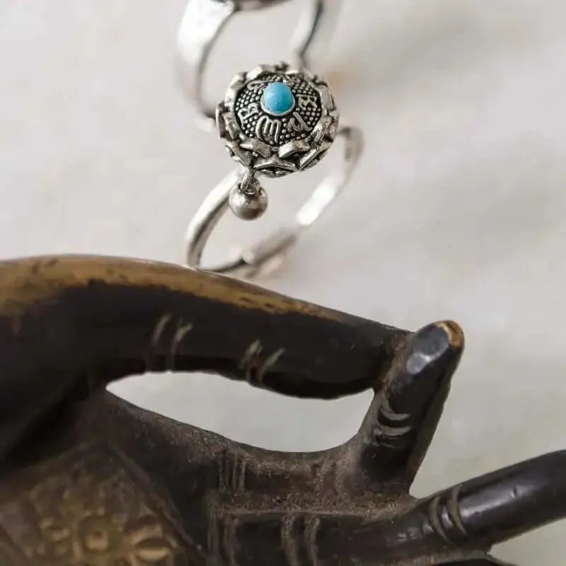 Meditation Ring - Turquoise Accent