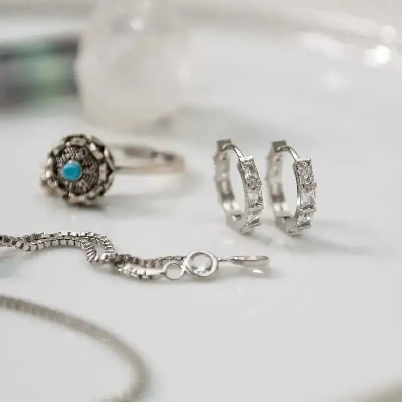Meditation Ring - Turquoise Accent