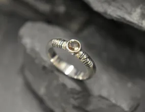 Smoky Topaz Ring - Brown Diamond Ring - Tribal Boho Ring