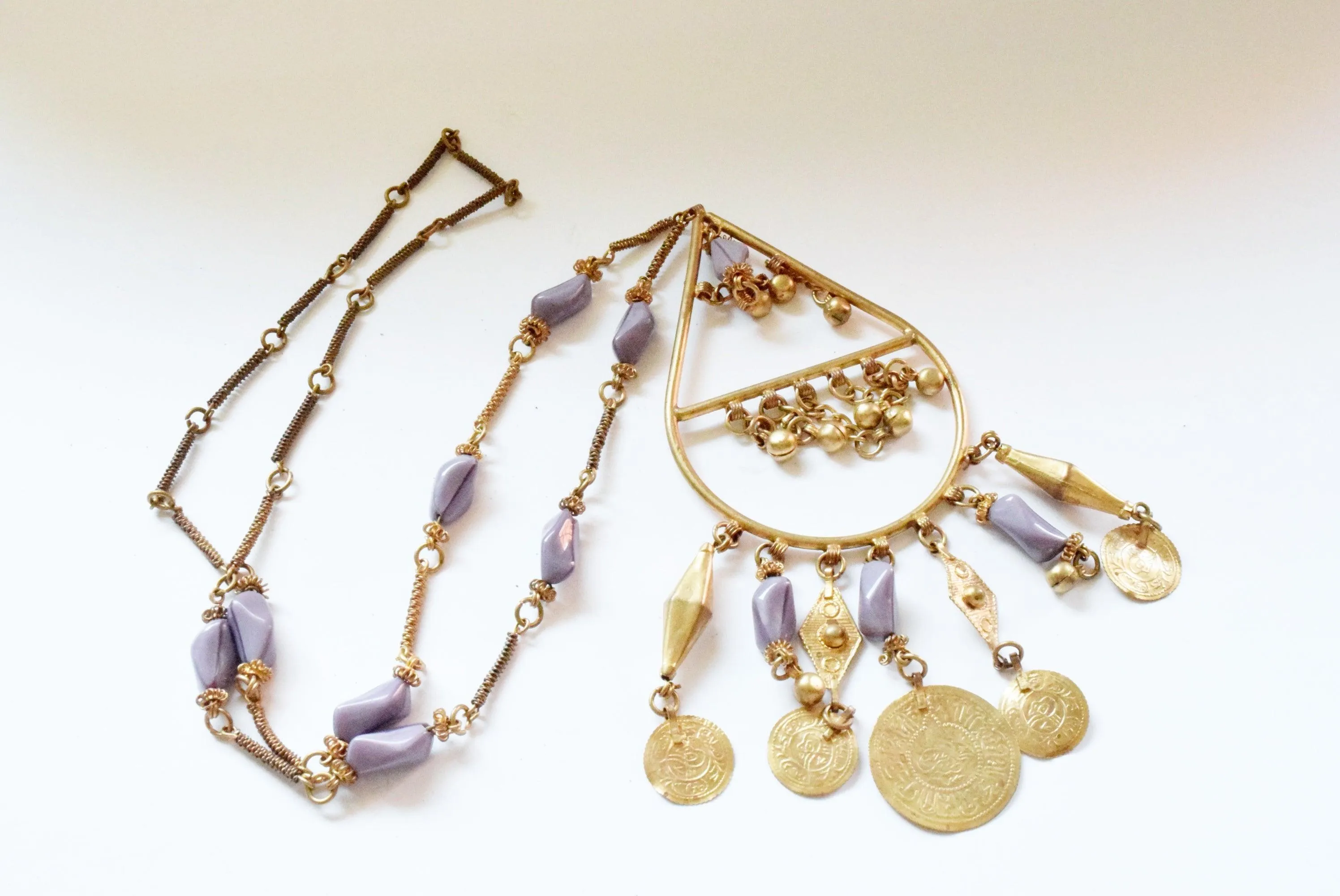 Vintage Egyptian Necklace with Zar Amulet